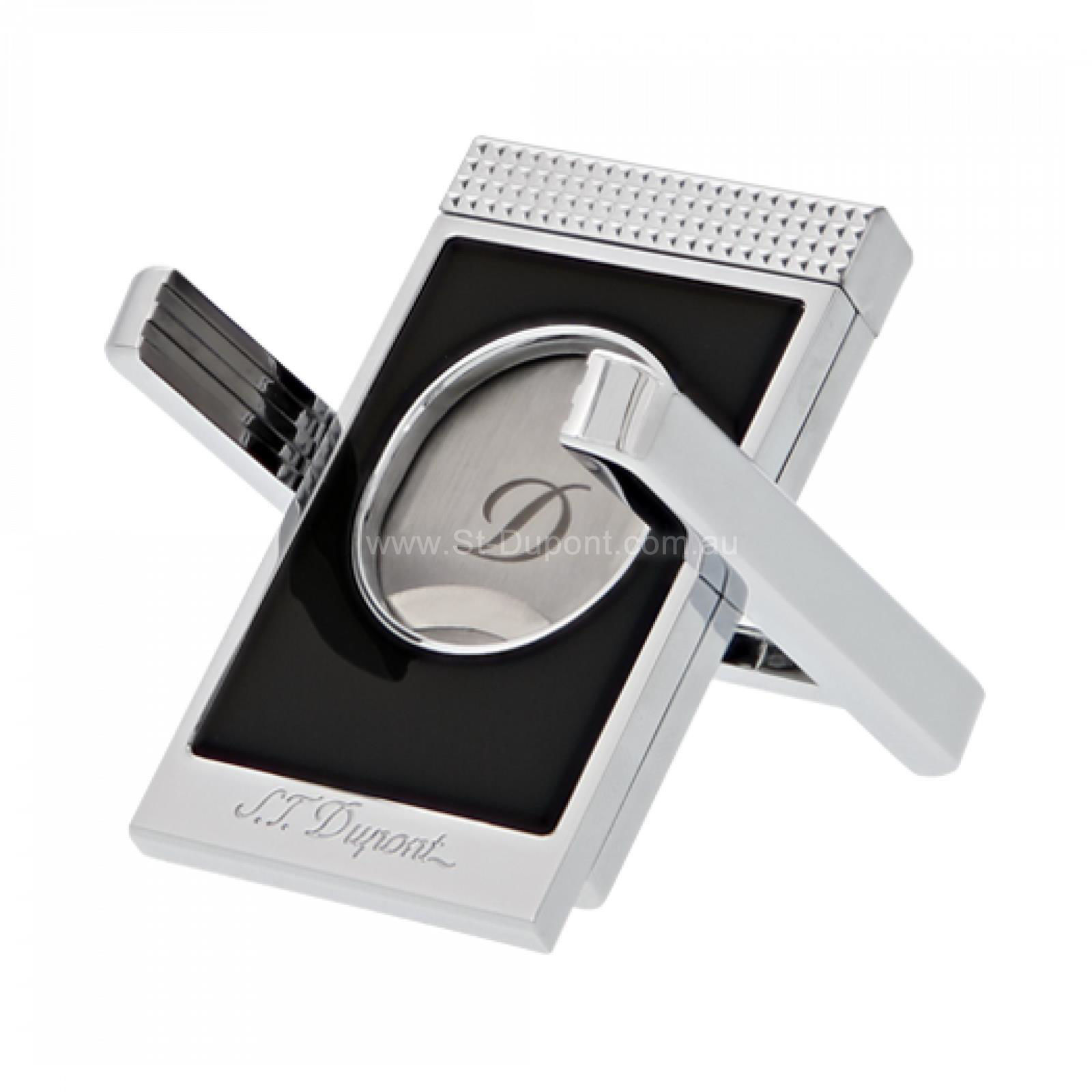 S.T. Dupont New Zealand. CIGAR CUTTER STAND BLACK CHROME