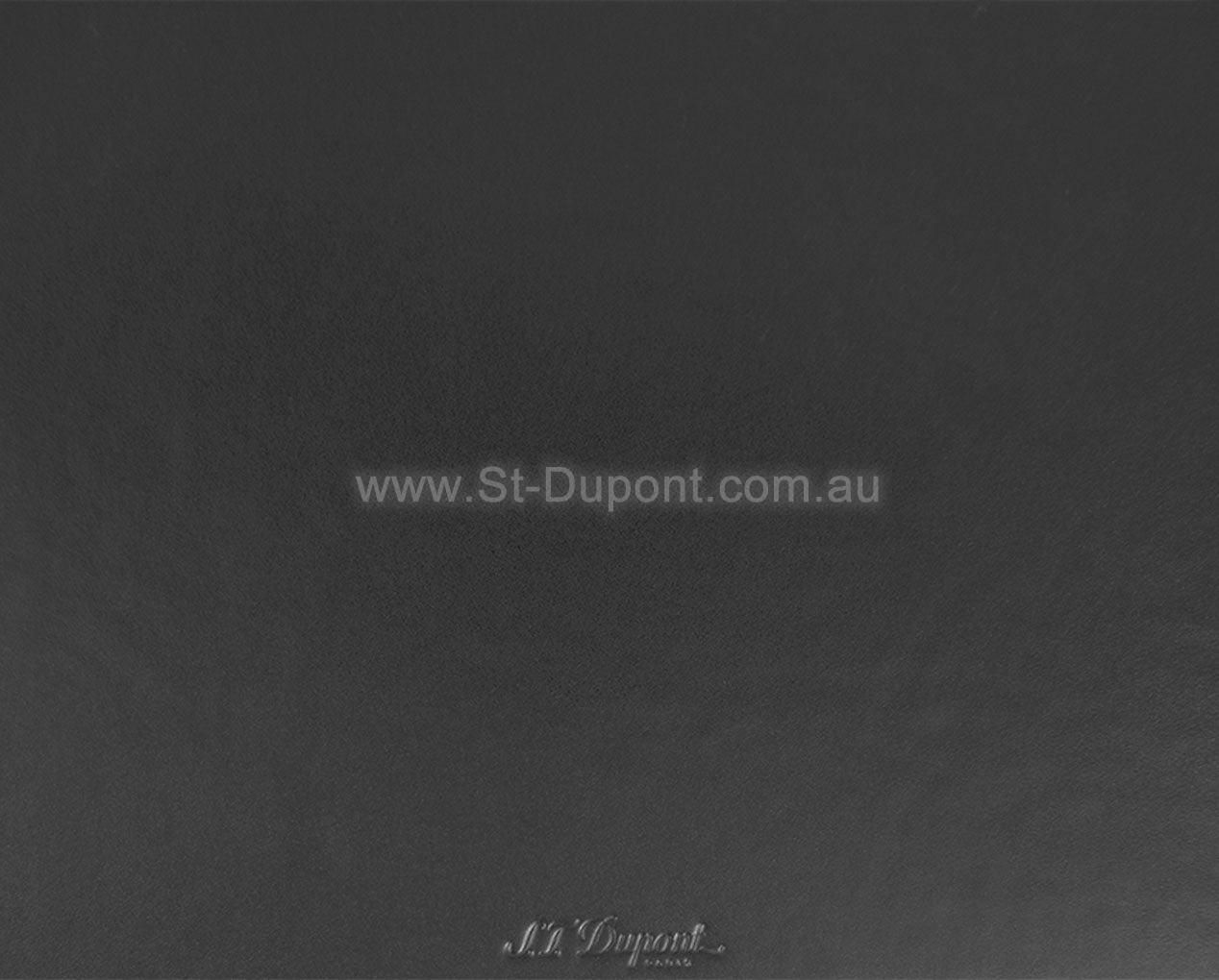 S.T. Dupont New Zealand. DESK PAD LEATHER BLACK