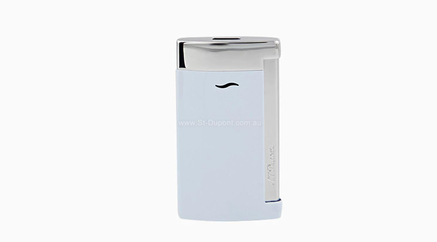 S.T. Dupont Australia. LIGHTER SLIM7 BABY BLUE / CHROME