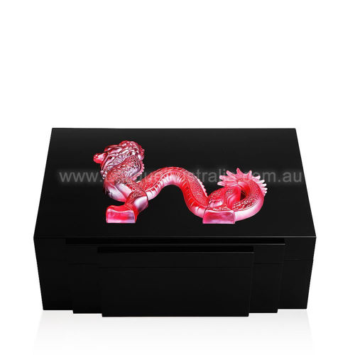 Lalique Australia. DRAGON JEWELLERY BOX, LIMITED EDITION 88 PIECES