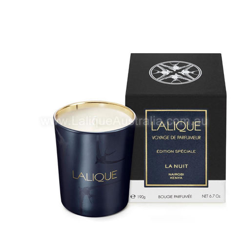 Lalique Australia. THE NIGHT, NAIROBI KENYA, SCENTED CANDLE